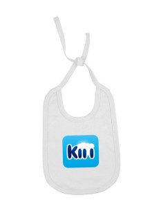 logo printed baby bib