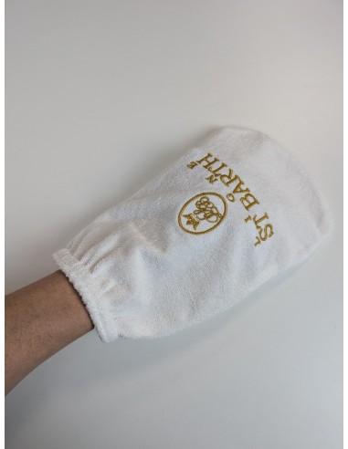 Micro terry makeup remover wash glove with logo