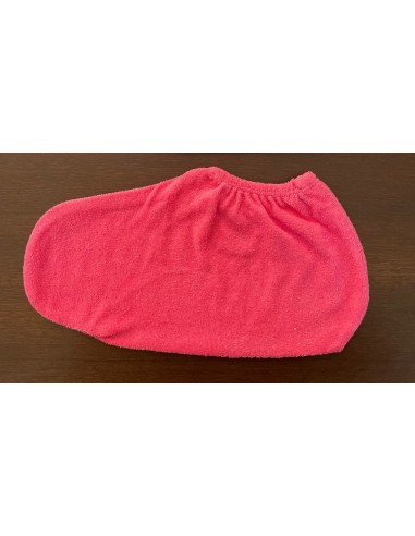 pink over shoe reusable cotton terry