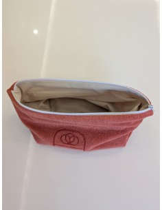 trousse éponge terracotta personnalisée logo brodé 2