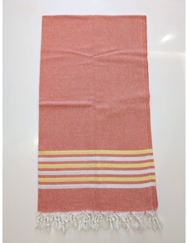 Twill weave Turkish peshtemal towel and personalized with custom logo label