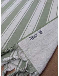 Cabana pool towel manufacture terry and flat striped 2