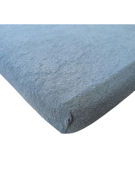 drap housse pour lit bébé en micro éponge extensible