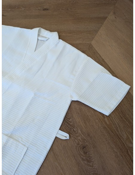 blouse estheticienne en nid d'abeille