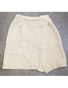 waffle cotton sauna kilt custom logo embroidery