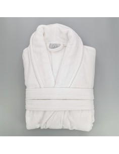 Luxury cotton bathrobe terry and velvet standard size L unisex