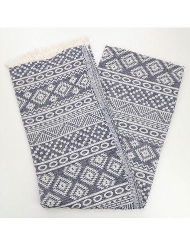 turkish peshtemal towel marin blue indiana