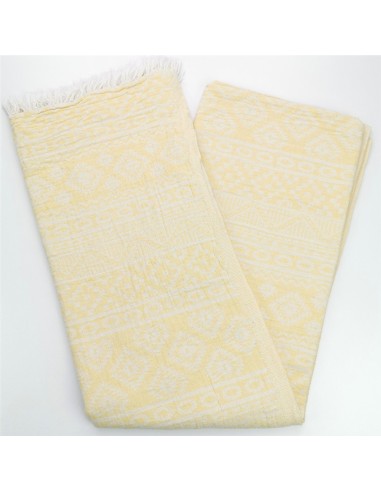 turkish towel jacquard pastel yellow indiana