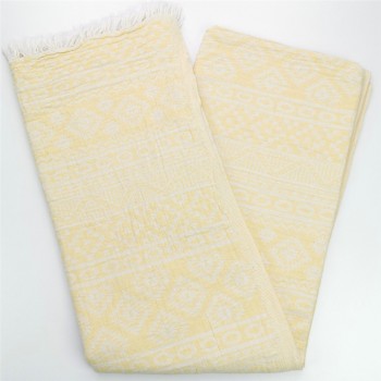turkish towel jacquard pastel yellow indiana