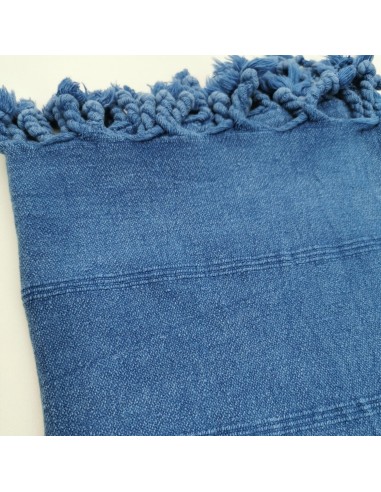 stonewashed turkish peshtemal towel royal blue micro