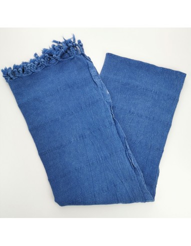 stonewashed turkish towel royal blue micro