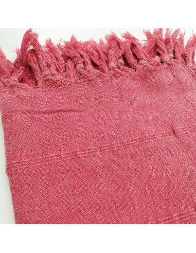 stonewashed turkish peshtemal towel raspberry micro