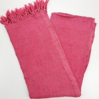 stonewashed turkish towel raspberry micro