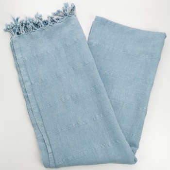 stonewashed turkish towel grey blue micro