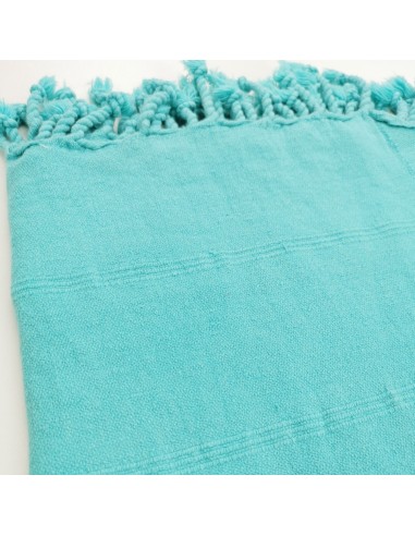 Stonewashed Turkish peshtemal towel with fine stitched stripes Micro