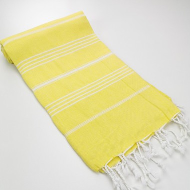 Turkish peshtemal towel chick yellow