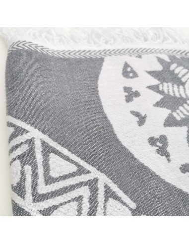 Fouta jacquard premium motifs Maya style tapis kilim oriental