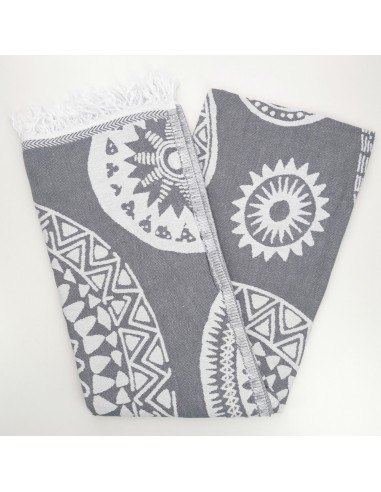 turkish peshtemal towel dark grey