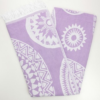 turkish peshtemal towel lilac