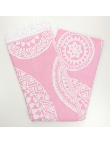 turkish peshtemal towel dragee pink