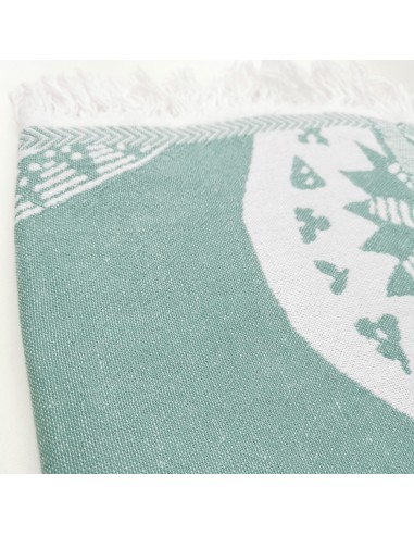 Fouta jacquard premium motifs Maya style tapis kilim oriental