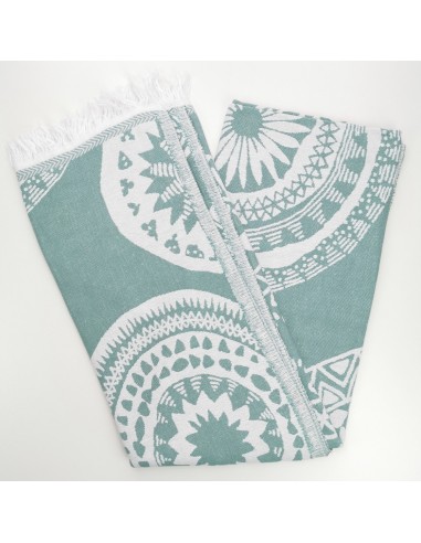 turkish peshtemal towel dark sea green