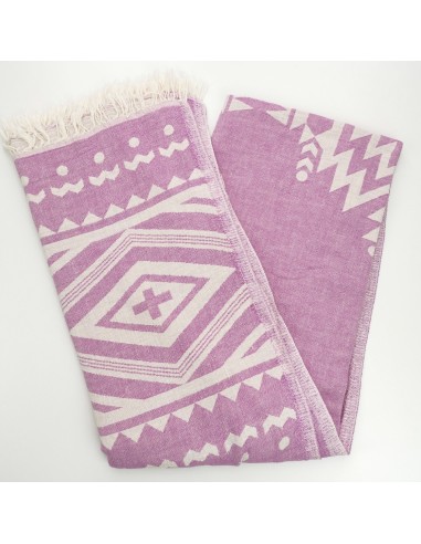 jacquard peshtemal tribal amethyst