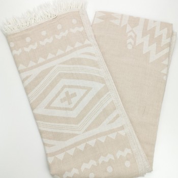 jacquard peshtemal tribal beige