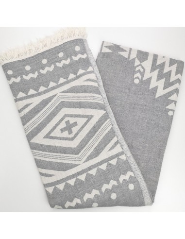 jacquard peshtemal tribal dark grey