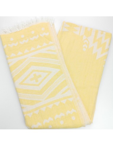 jacquard peshtemal tribal dawn yellow