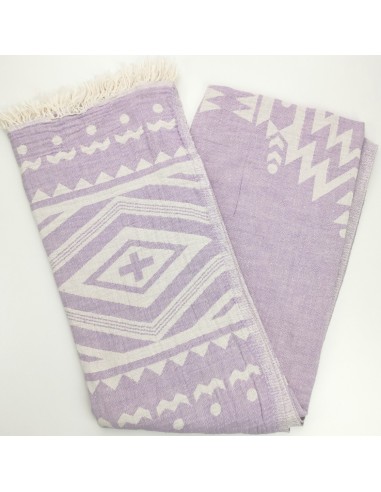 jacquard peshtemal tribal lilac