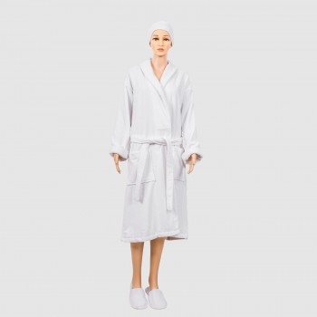 unisex cotton bathrobe terry and velvet
