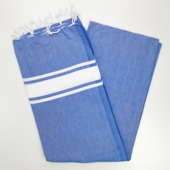 Fouta towel classic Sea royal blue