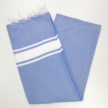 Fouta towel classic Sea lavender blue