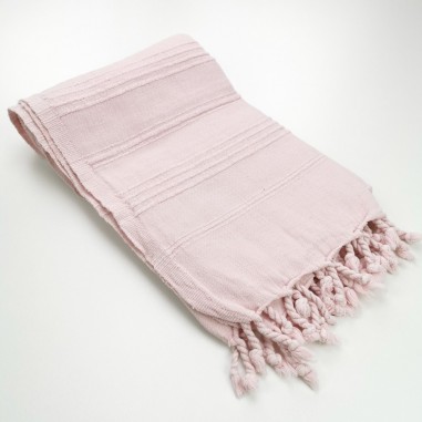 Fouta stonewashed pink