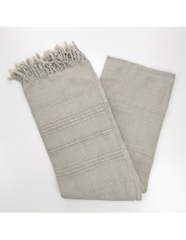 stonewashed Turkish peshtemal towel beige coffee