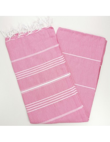 candy pink turkish towel
