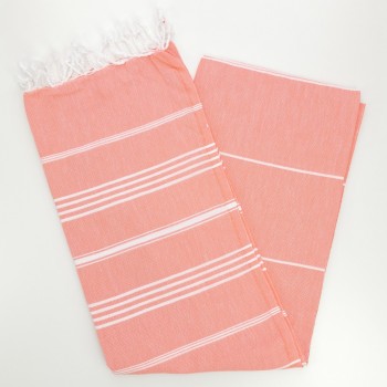 coral turkish towel