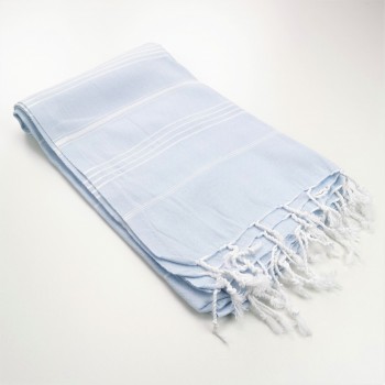 sky blue turkish peshtemal towel