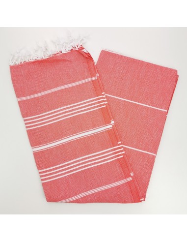 scarlet red turkish towel