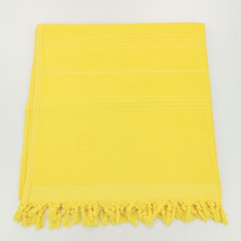 Terry beach towel solid chick yellow