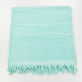 Terry Turkish beach towel solid mint