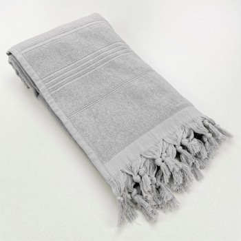 Terry Turkish towel Sultan monocolor light grey