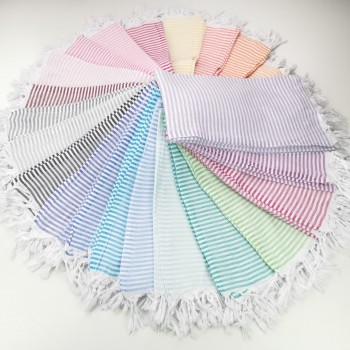 Turkish pareo towels fine colored stripes wholesale