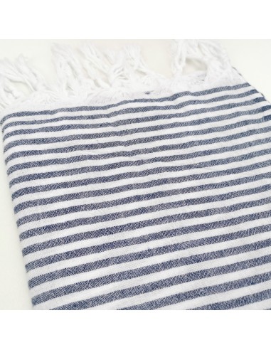 Fouta pareo a fines rayures 100% coton certifié Oekotex®